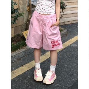 DX977LL-P25  多巴胺穿搭美式速干短裤男女夏季五分裤图片