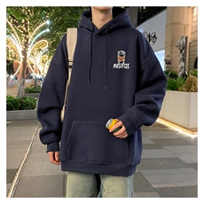 CM190P60加绒P65新品连帽卫衣重磅纯棉大码外套，女装短外套，星座304A-1