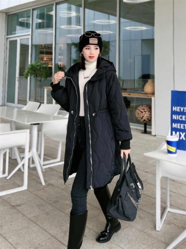 中长款羽绒服，女装羽绒服，金尚名门