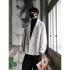 加棉加厚毛呢大衣西服宽松风衣504-F66-P75控118（加棉P85控128）图片