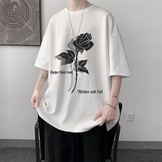 纯棉短袖t恤男大码半袖打底衫宽松体恤衫DX17279-P20大皂风，男装T恤，电商A040