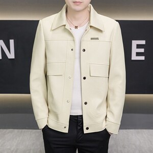 春季夹克男高品质翻领外套型男商务休闲百搭青年外套男N2610-P87，男装夹克，星座310B-3