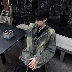 设计感牛仔外套男春秋款美式复古cleanfit水洗牛仔衣夹克JK03，男装夹克，星座1116A（原606A-3）