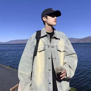 慵懒文艺气质流行百搭ins时尚原宿简约潮流新款高质量牛仔夹克图片