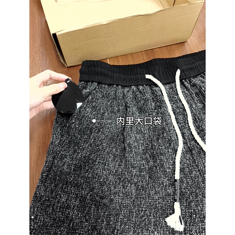 男女同款满天星冰丝速干休闲短裤百搭垂感宽松五分裤子DK160-P28,男装牛仔裤,电商A178