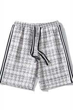 1白底短裤男大码M-5XL中性风男士中裤男潮流五分裤DK8797P40控59，男装牛仔裤，星座226-2