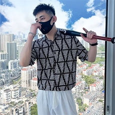规则花纹衬衫修身上衣质量M-3XLT144，男装衬衫，星座1116A-2（原606A-1）