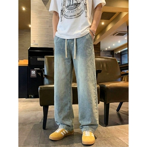 TP28美式潮流高街2026新款秋冬装宽松直筒牛仔裤男款休闲图片