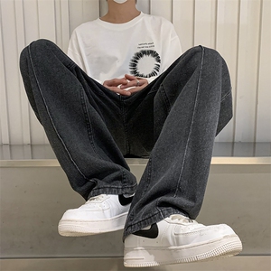 DM173-P45男装直筒阔腿休闲牛仔裤2025新款图片