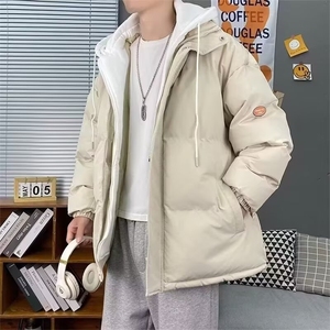 网络图现货 潮牌原宿新款男宽松加厚保暖连帽羽绒棉服JWT180-P78图片