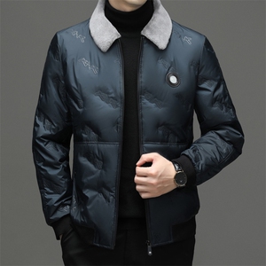 CSYR95512钱塘2020-冬季厚款商务休闲百搭中年男士翻领羽绒服P245图片