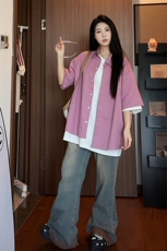 彩色短袖衬衫男女xh129-特p35，男装T恤，电商B367