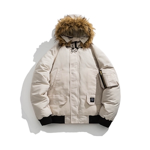 冬季加厚保暖连帽毛领休闲棉衣情侣棉服中性风棉衣外套MY7800p110图片