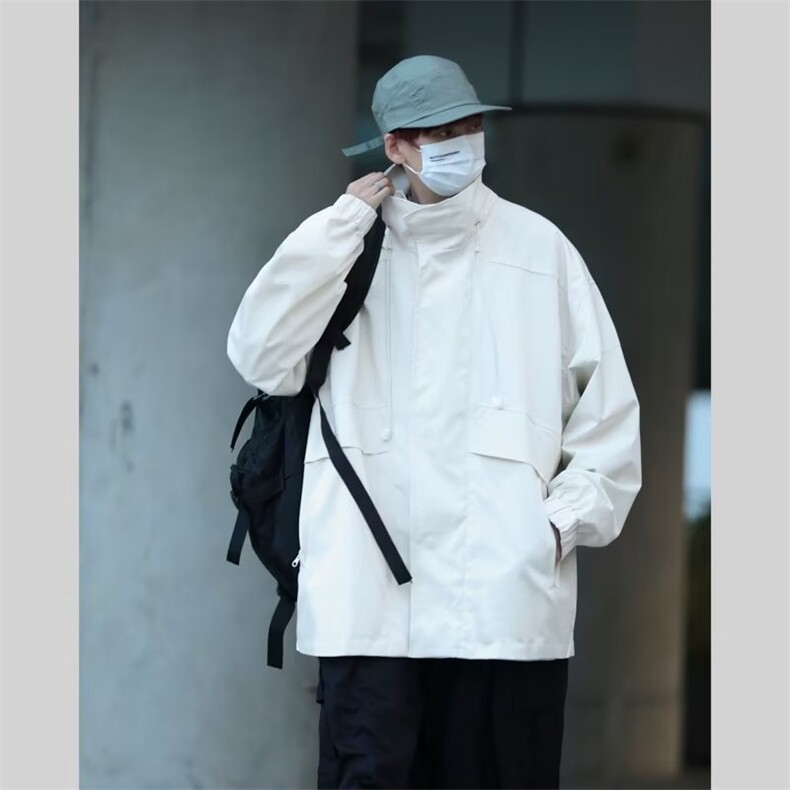 美式复古飞行夹克外套男2023春秋冬季工装冲锋衣棉服  W6444-P72图片