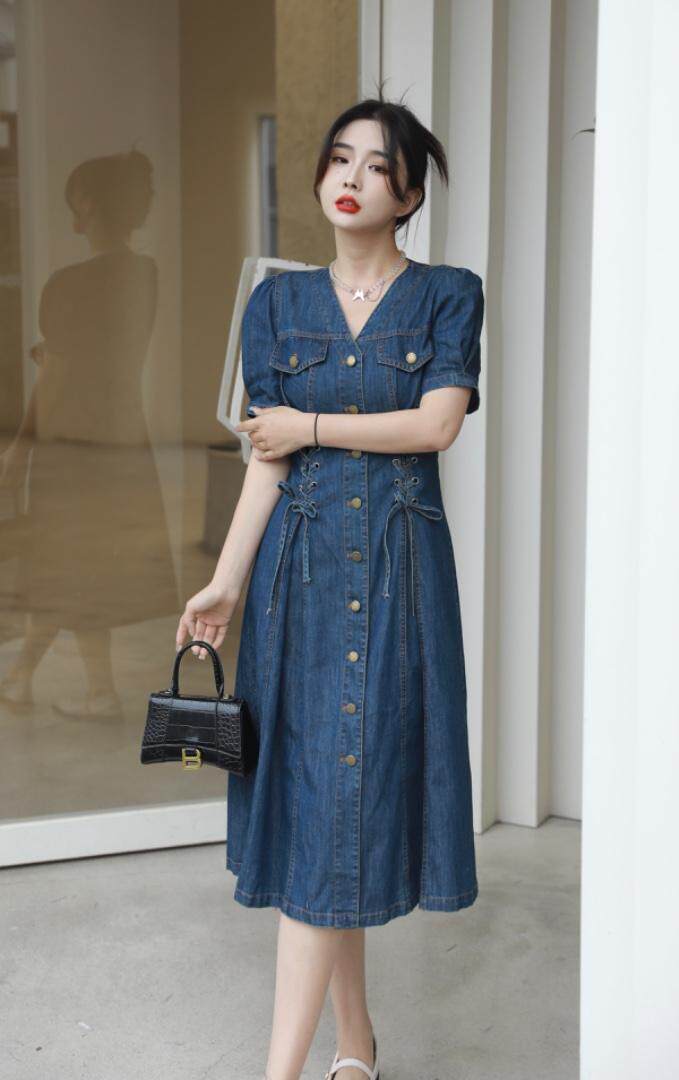 2023超薄料水洗牛仔裙，其它，贻思茗