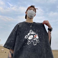 量大优可供抖音视频支持得物品质配合二开美式水洗短袖t恤SX85，男装T恤，电商A486
