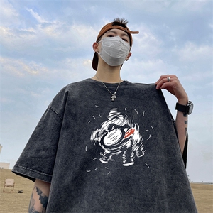 量大优 可供抖音视频 支持得物品质配合二开 美式水洗短袖t恤SX85图片