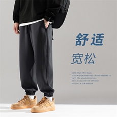 主推款：时尚潮牌320克重磅棉盖丝面料高品质针织卫裤，男装休闲裤，星座210-5(原414-2)