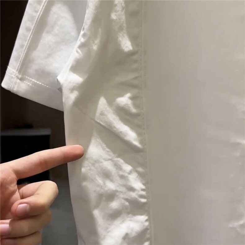 潮牌拼接硅胶圆领短袖男士2025夏季新款简约宽松百搭休闲半袖T恤,男装T恤,星座506A