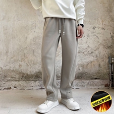 K6263-加绒P6898店主风小伙风轻熟风冬季直筒卫裤弯刀裤，男装休闲裤，电商B340