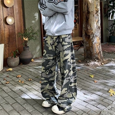 迷彩工装裤牛仔裤男2025春季新款美式直筒长裤NG37P45，男装牛仔裤，星座1116-2
