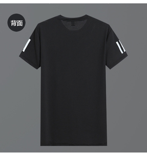 男大码运动短袖T恤弹力网眼透气 5032-1_T83(L-X4LP40 5XL-9XLP45图片