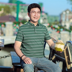 男装夏季新款保罗polo衫男短袖翻领美式商务带领半袖t恤男士薄款，男装Polo衫，电商B212（原钱塘6029）