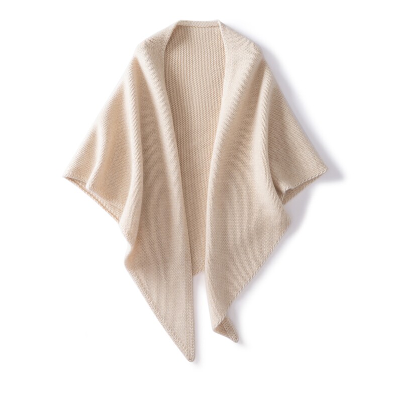 2025年秋季新款时尚百搭通勤加厚三角巾，周边，朴石羊绒