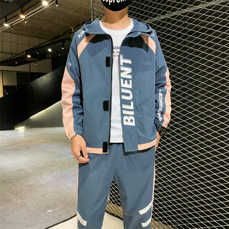 2021新款春秋夹克外套搭配一套男装潮流韩版休闲套装DS873T,男装夹克,电商A102