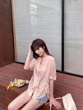 休闲靓丽小衬衣，女装，青羽鹤