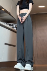 特批P38无差价春季潮牌冰丝阔腿裤西裤垂感百搭拖地长裤男K1421，男装休闲裤，电商A001