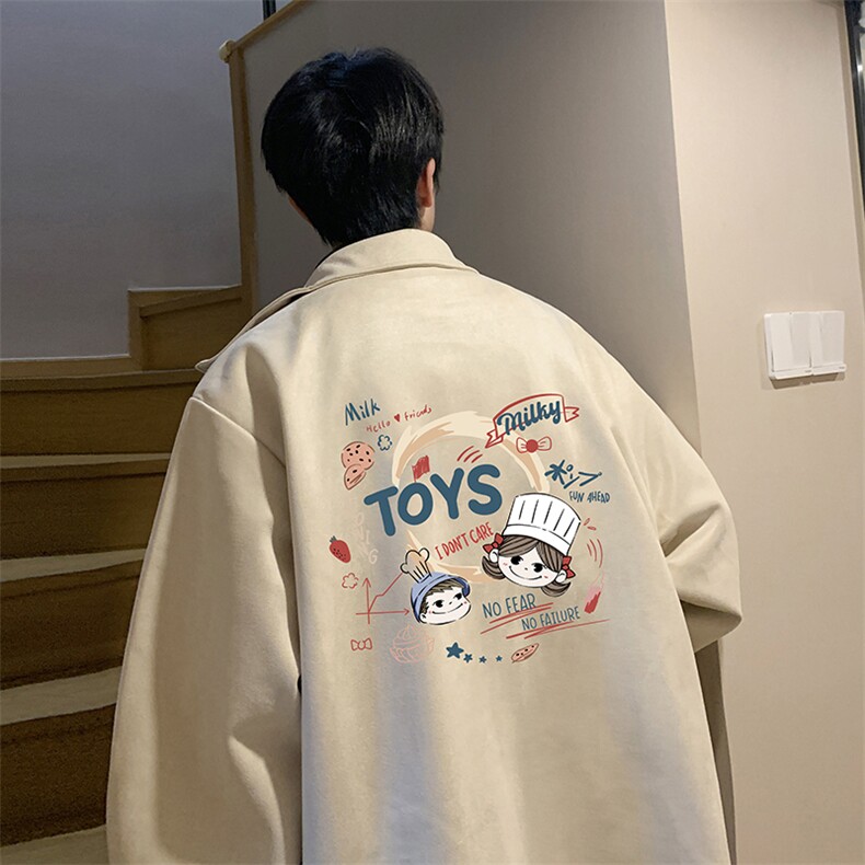 麂皮绒夹克男大码立领褂子外套JK85385-P68加绒款-P78,男装夹克,电商A040