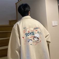 麂皮绒夹克男大码立领褂子外套JK85385-P68加绒款-P78，男装夹克，电商A040