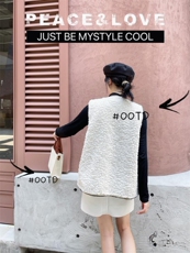 冬季新款百搭基础颗粒绒马甲，女装马甲，QIANCHEN 谦晨