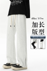 加长高个子微喇裤子男春季潮牌拉链卫裤190cm美式运动裤KZ032P58，男装休闲裤，电商B312