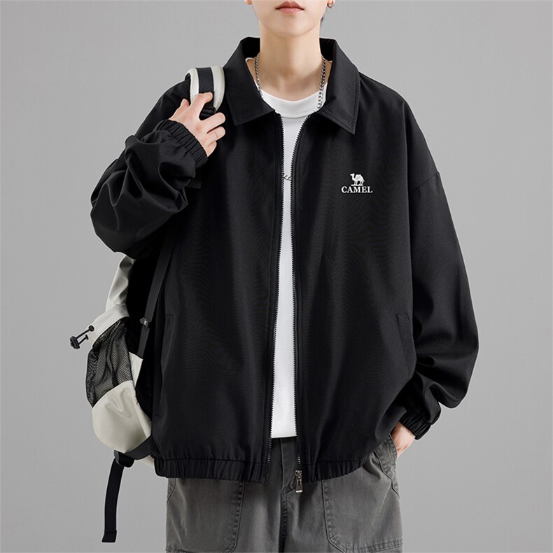 新款春款高品质休闲百搭男复古飞行夹克外套JK703P49,男装夹克,电商C408-1(原B339-1)
