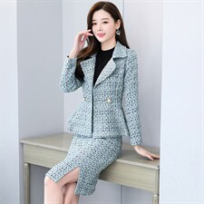 蝴蝶结潮流拼接气质休闲时尚翻领收腰高腰2022年冬季套装/套裙，女装套装/套裙，芭米依尚