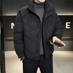 90%标白鸭绒 2025冬季立领休闲短款加厚羽绒服外套M8752-P290图片
