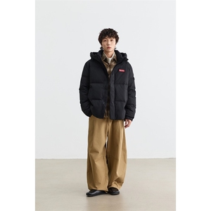 90%绒 新标有报告 短款连帽宽松羽绒服外套 Y5007/P268图片