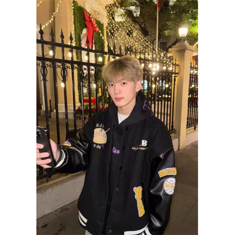 街头hiphop棒球服硬挺滑板个性ins新款时尚嘻哈潮流涂鸦 JK633图片