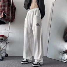 2024春季美式潮牌宽松阔腿休闲运动裤直筒百搭卫裤现货K7627-P33，男装休闲裤，星座512-3