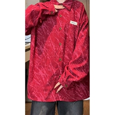 现货10059-P40控68百搭闪电裂纹衬衫男秋季新港宽松灯芯绒长袖，男装衬衫，电商A059