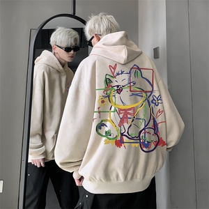 420克麂皮绒潮牌重磅连帽卫衣力推大码男XZ517A-2-JP9901-P55图片