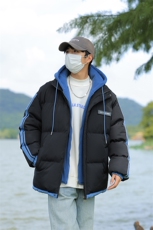 棉衣男冬新款男士青年保暖棉服情侣款假两件加厚连帽外套M082-P65，男装棉衣，星座1403A