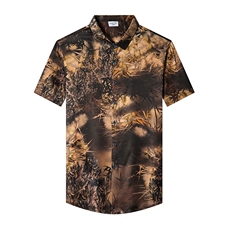 宽松百搭翻领衬衫2024年夏季潮流上衣纯色短袖POLO衫GBN8338，男装Polo衫，钱塘6003（原4033）