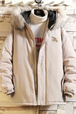 MM48132-P130冬季大毛领衣男士大码加厚袄男服砖墙挂拍，男装棉衣，电商A040A