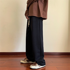 现货2026春季人字纹宽松直筒卫裤运动裤chaoXZ211-1-K2301-P60，男装休闲裤，星座211-1