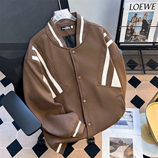 美式vintage拼接飞行员夹克外套高街潮牌棒球服宽松休闲W6043-P60，男装夹克，星座412-3