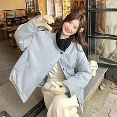 新款主推立领羽绒服9951-P235-K358，女装短外套，2C129