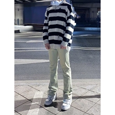2024美式微喇牛仔裤男款春季长裤潮ZN1107P42，男装牛仔裤，星座1116-2
